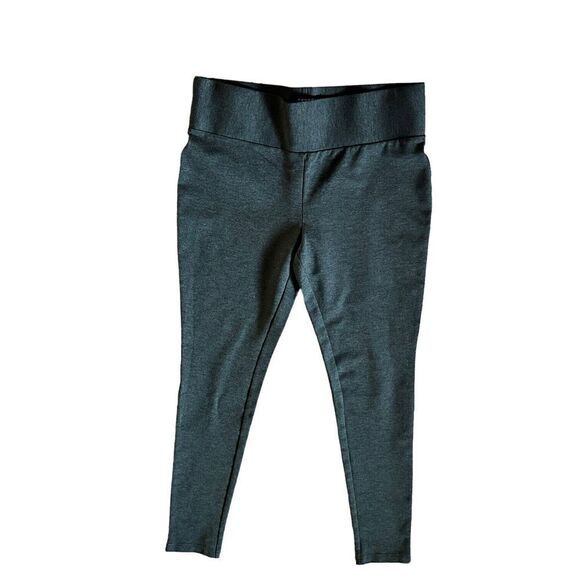 Tahari Women’s Gray Compression Leggings | Medium | Pull-On Elastic Waist Work - Picture 3 of 9
